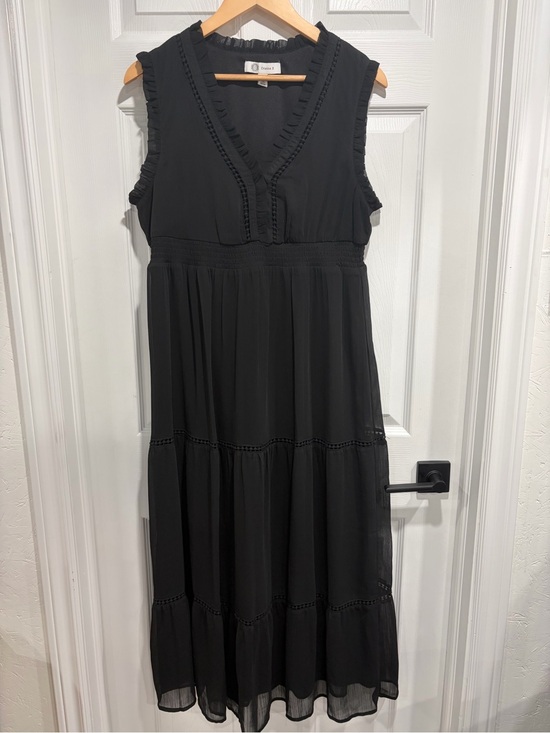 Cristina B. Dresses & Skirts - Christina Black Sleeveless V-Neck Maxi Dress